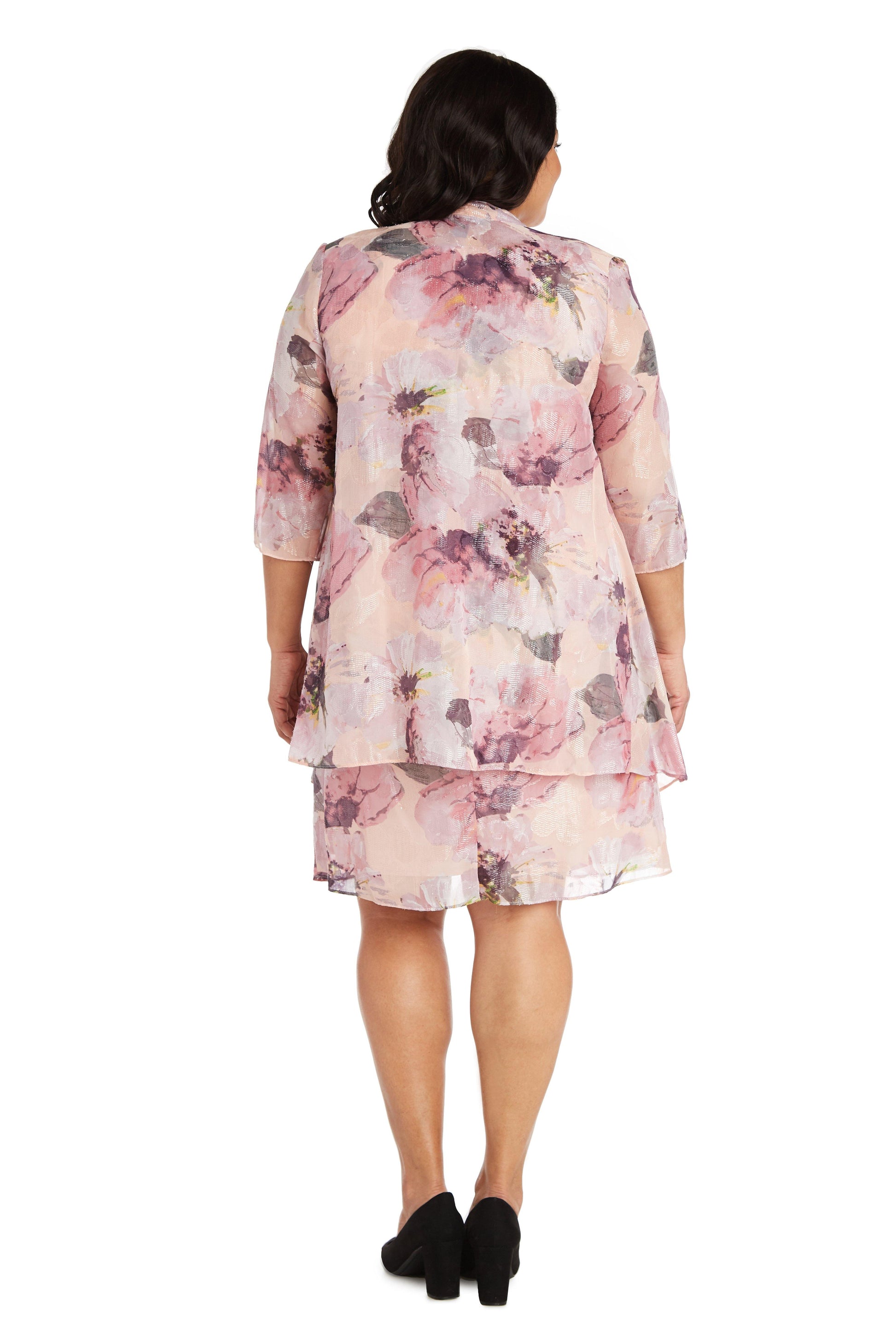 R&M Richards 7738W Short Plus Size Jacket Dress
