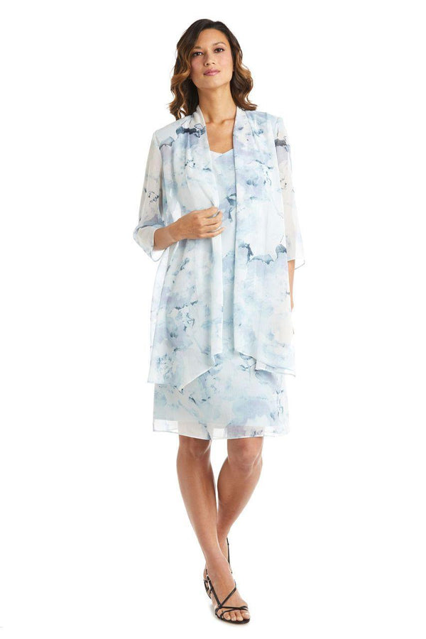 Short Chiffon Dress Jacket R&M Richards 7748