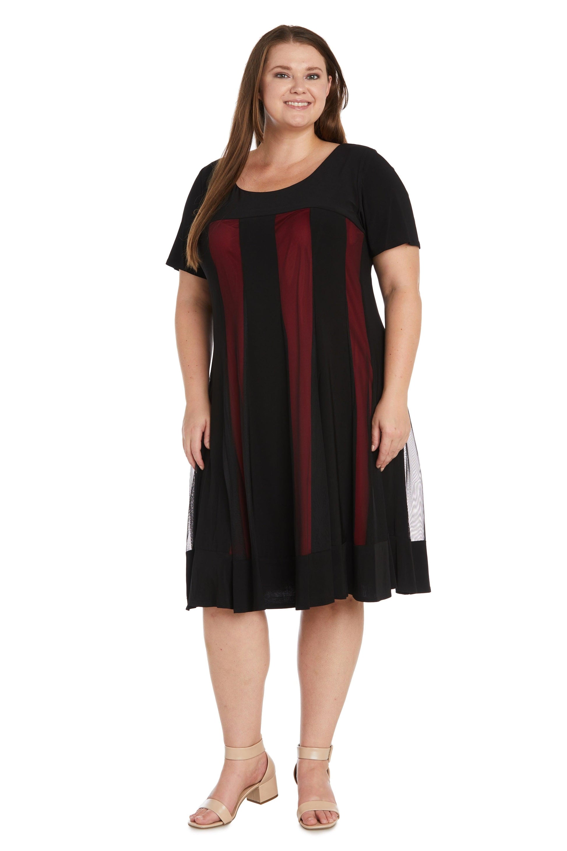 R&M Richards 7759W Short Plus Size Cocktail Dress