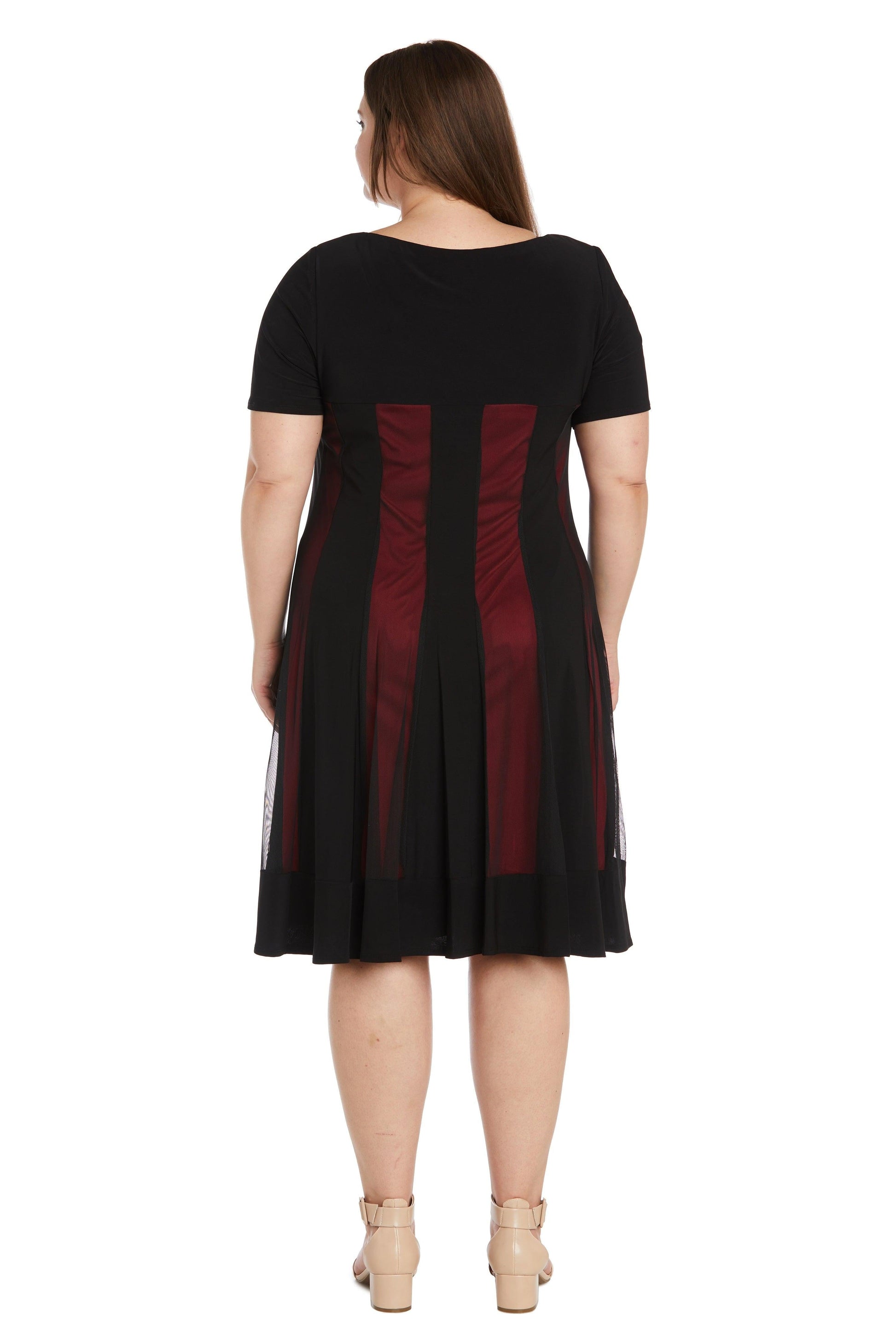 R&M Richards 7759W Short Plus Size Cocktail Dress