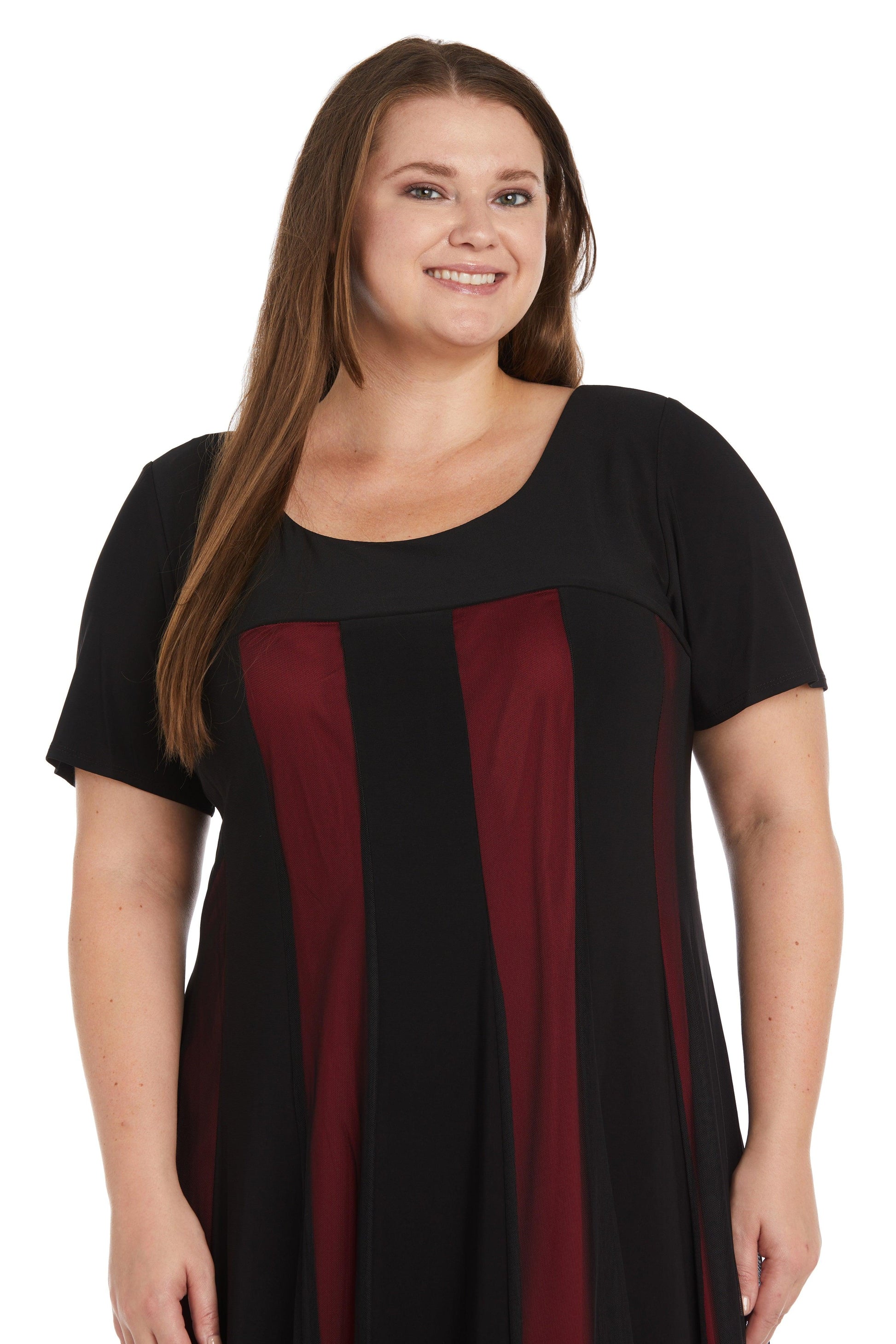 R&M Richards 7759W Short Plus Size Cocktail Dress