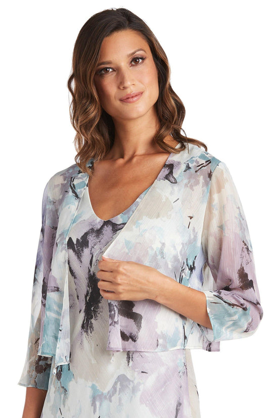 R&M Richards 7763 High Low Printed Jacket Dress for $86.99 – The Dress ...