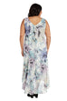 Blue/Lavender R&M Richards 7763W Plus Size High Low Jacket Dress for ...