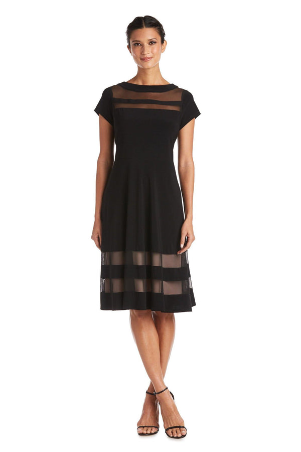 Short Plus Size Dress Cocktail R&M Richards 7771