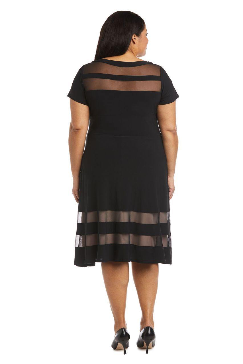 R&M Richards 7771W Short Plus Size Cocktail Dress