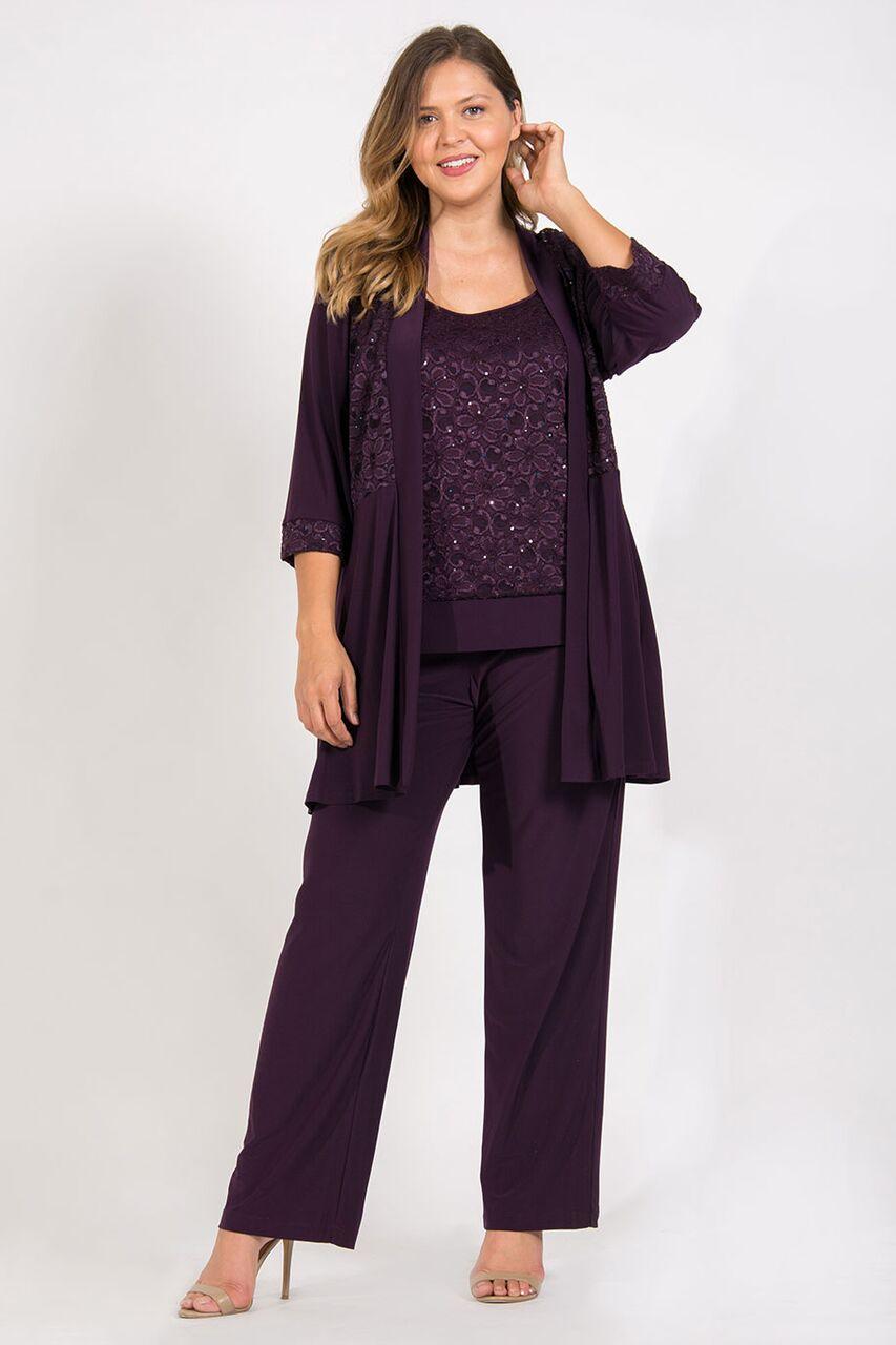 R&M Richards 7772W Mother Of The Bride Formal Plus Size Pant Suit for ...