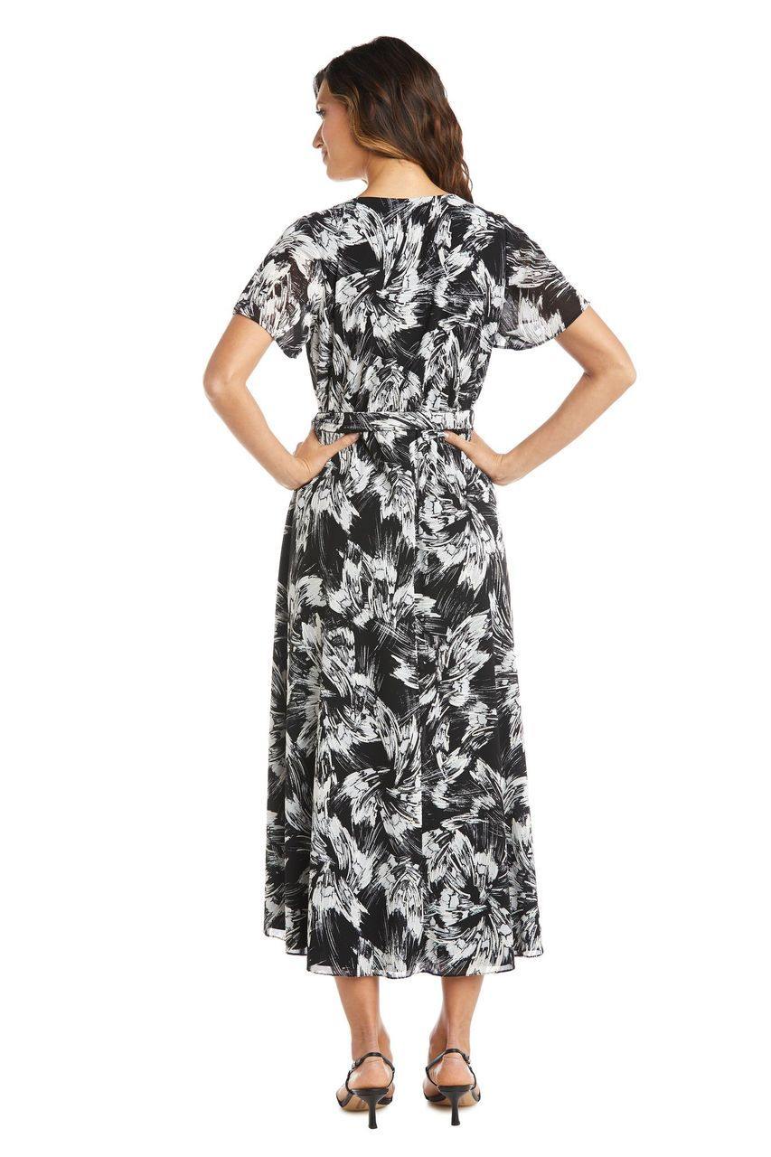 R&M Richards 7800 High Low Wrap Dress