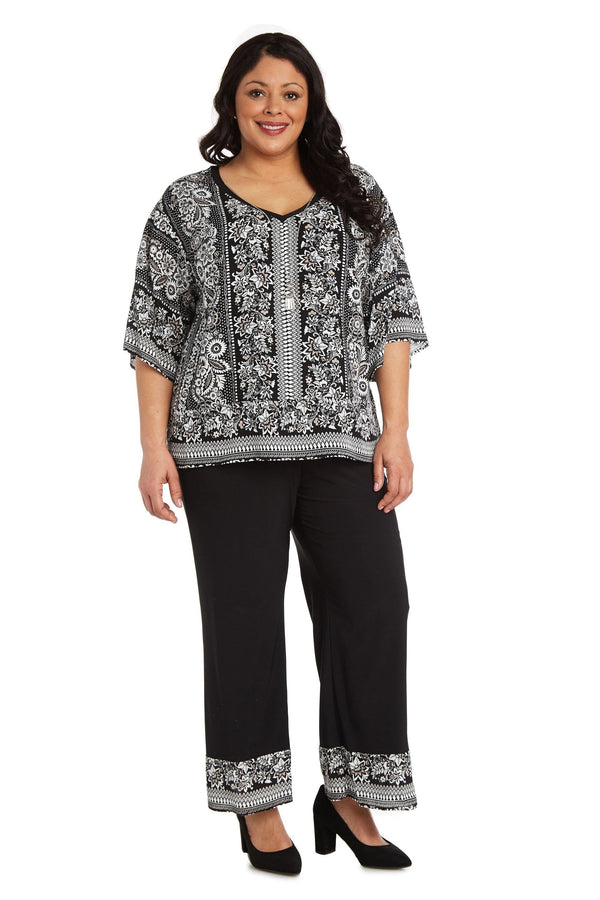 Long Plus Size Pant Set Formal R&M Richards 7818W
