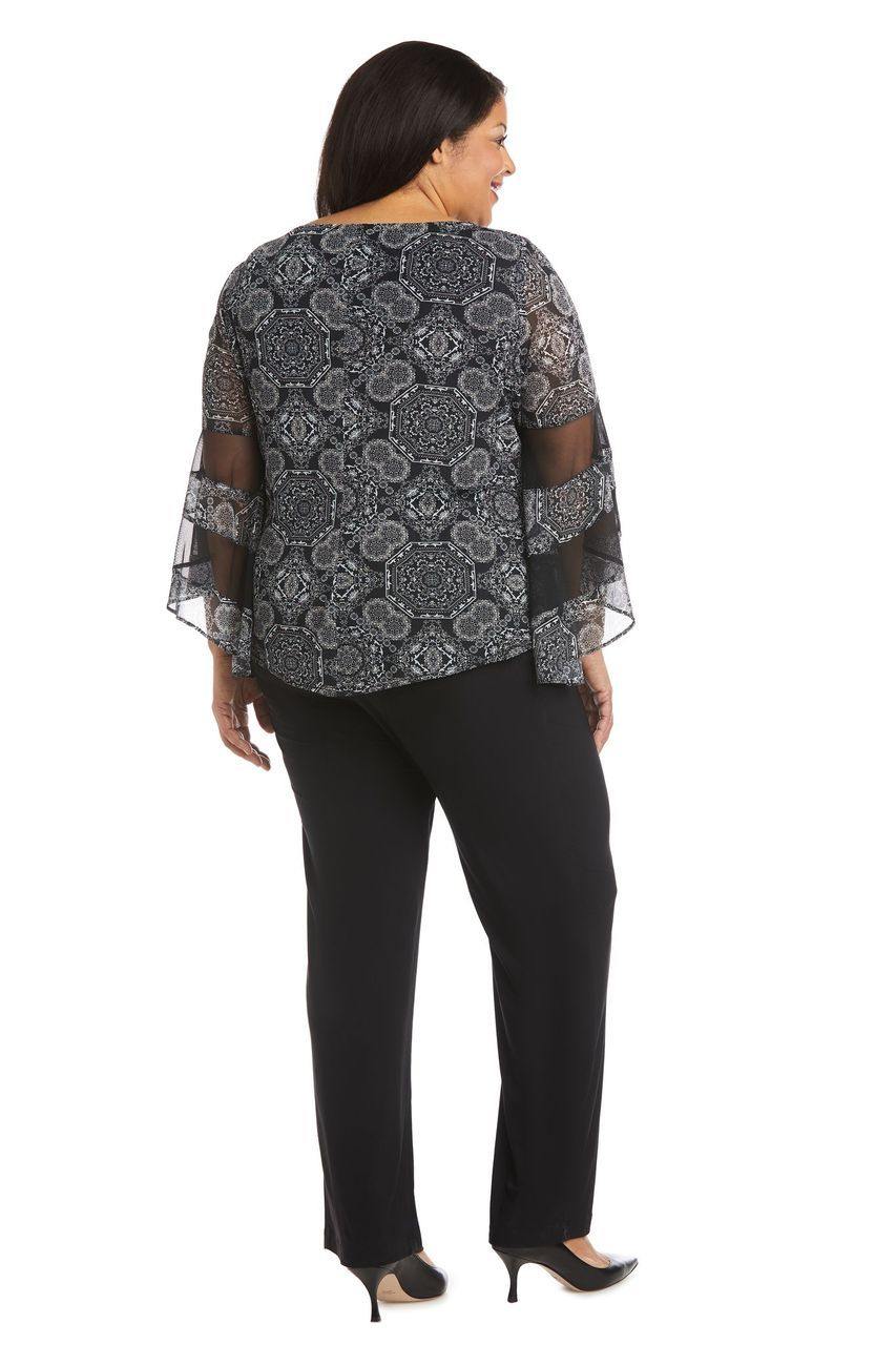 R&M Richards 7848W Two Piece Plus Size Pant Set