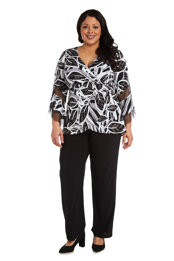 Plus Size Pant Set Set R&M Richards 7849W
