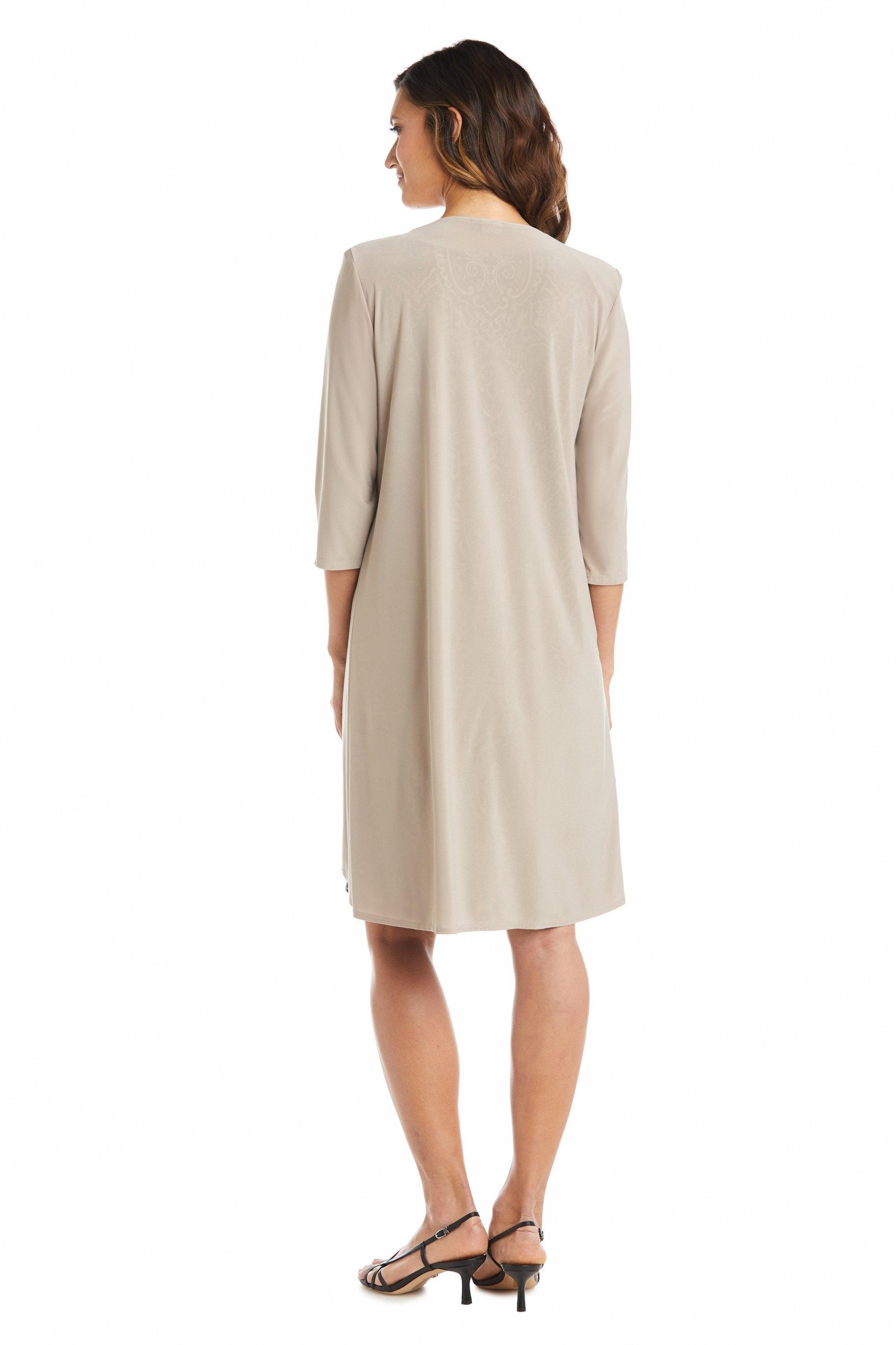 R&M Richards 7877 Short Two Piece Print Jacket Dress
