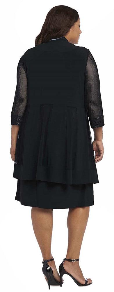 Taupe R&M Richards 8271W Short Mother Of Bride Plus Size Dress for $49. ...