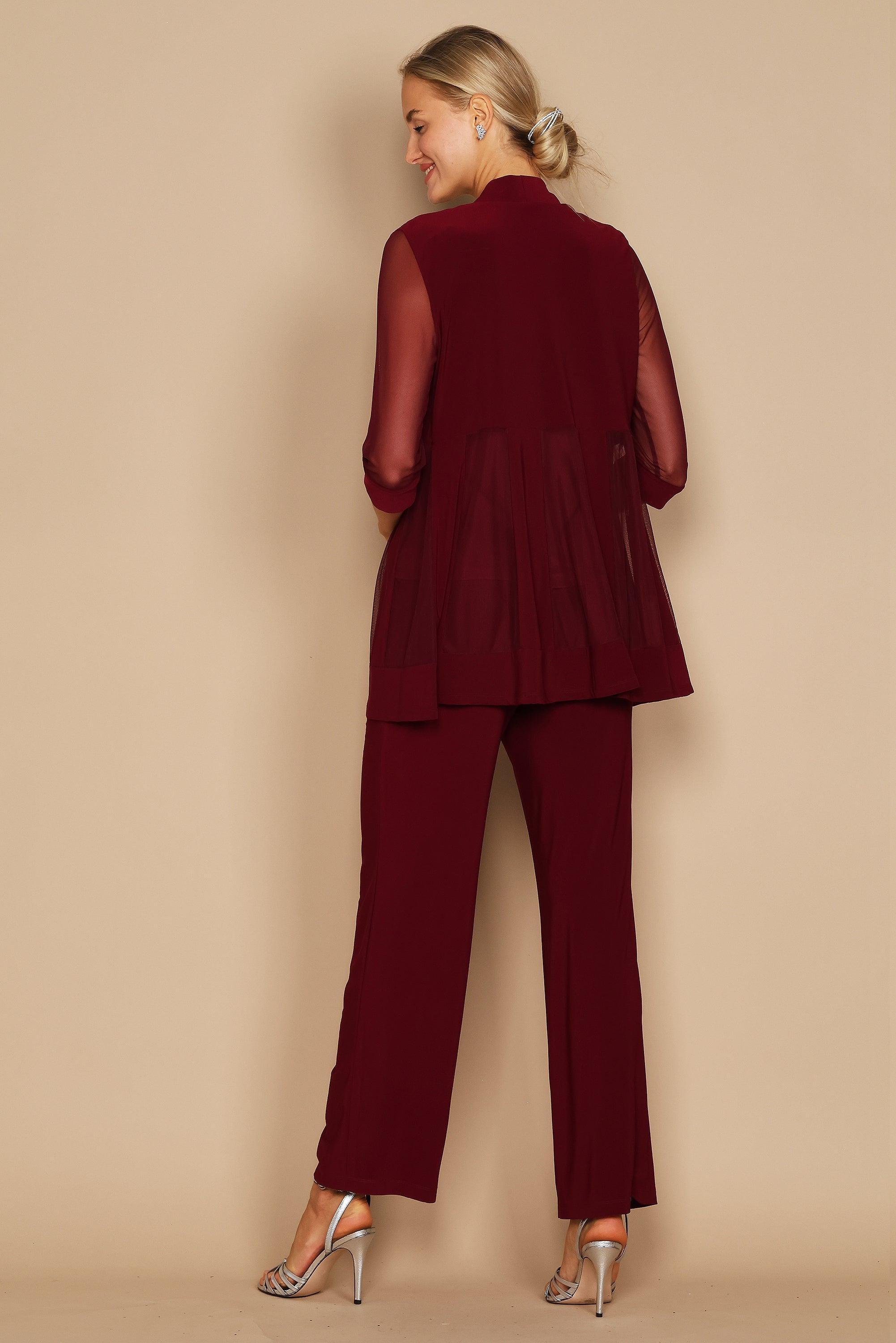 Black R M Richards 8764W Plus Size Formal Pants Suit for 79.0 The Dress Outlet