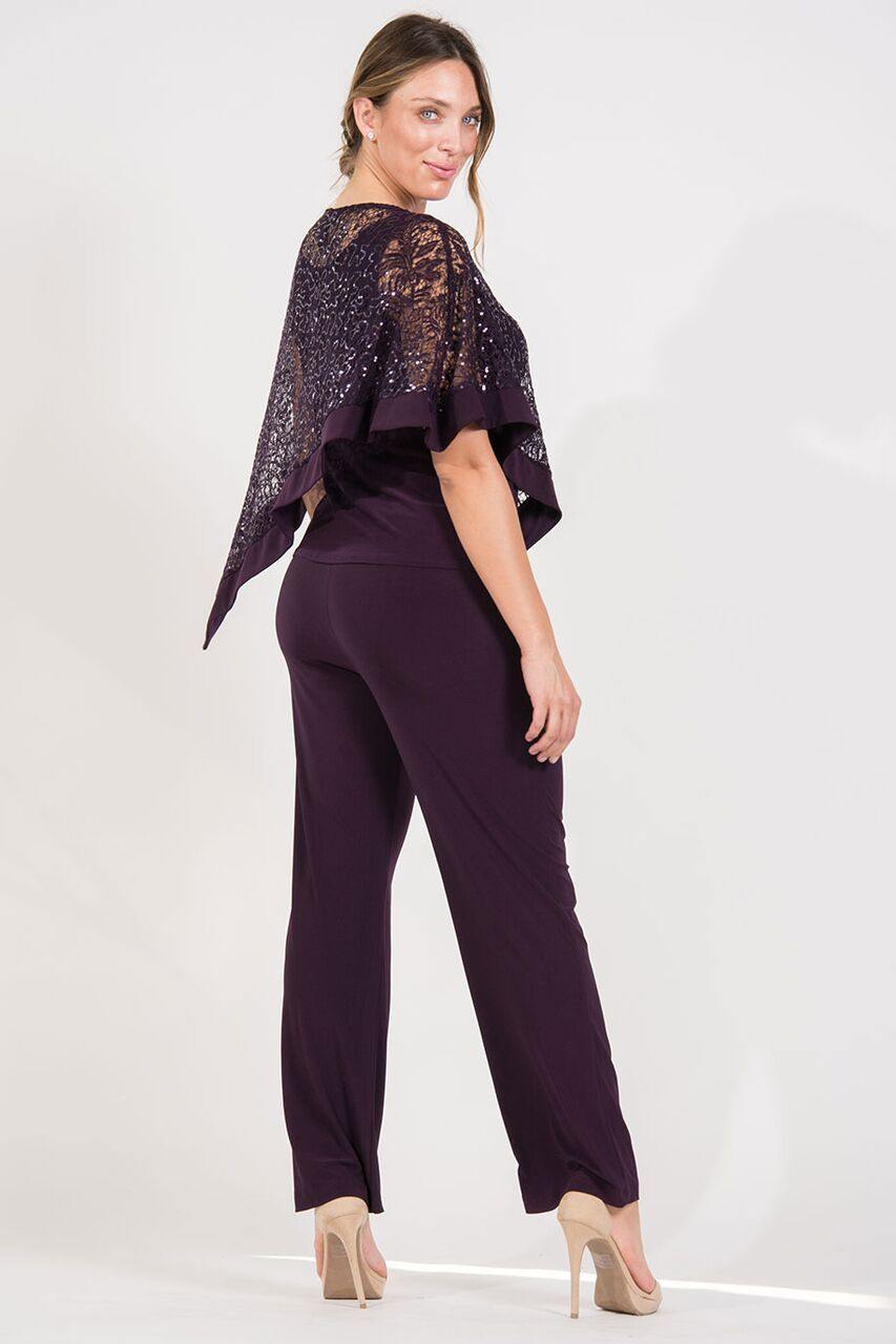Plum R&M Richards 8998 Long Formal Poncho Pant Suit for $79.99 – The ...
