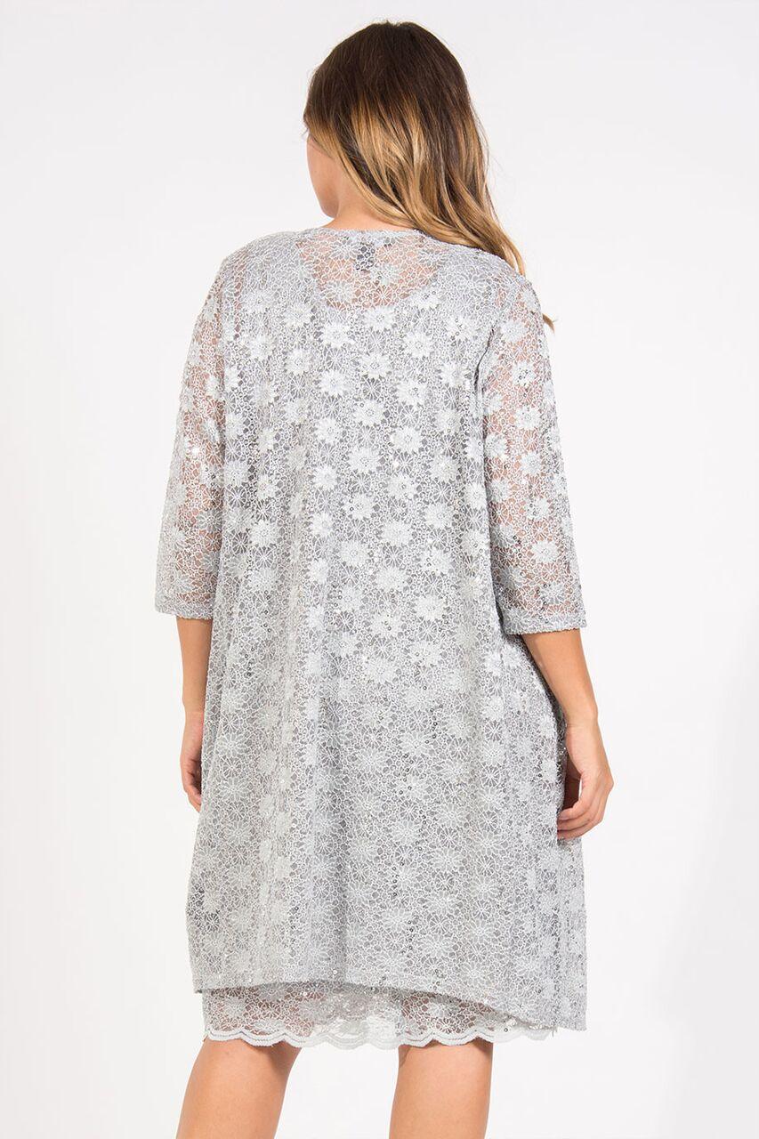 Silver R&M Richards 9530 Short Mother Of The Bride Dress Jacket for $19 ...