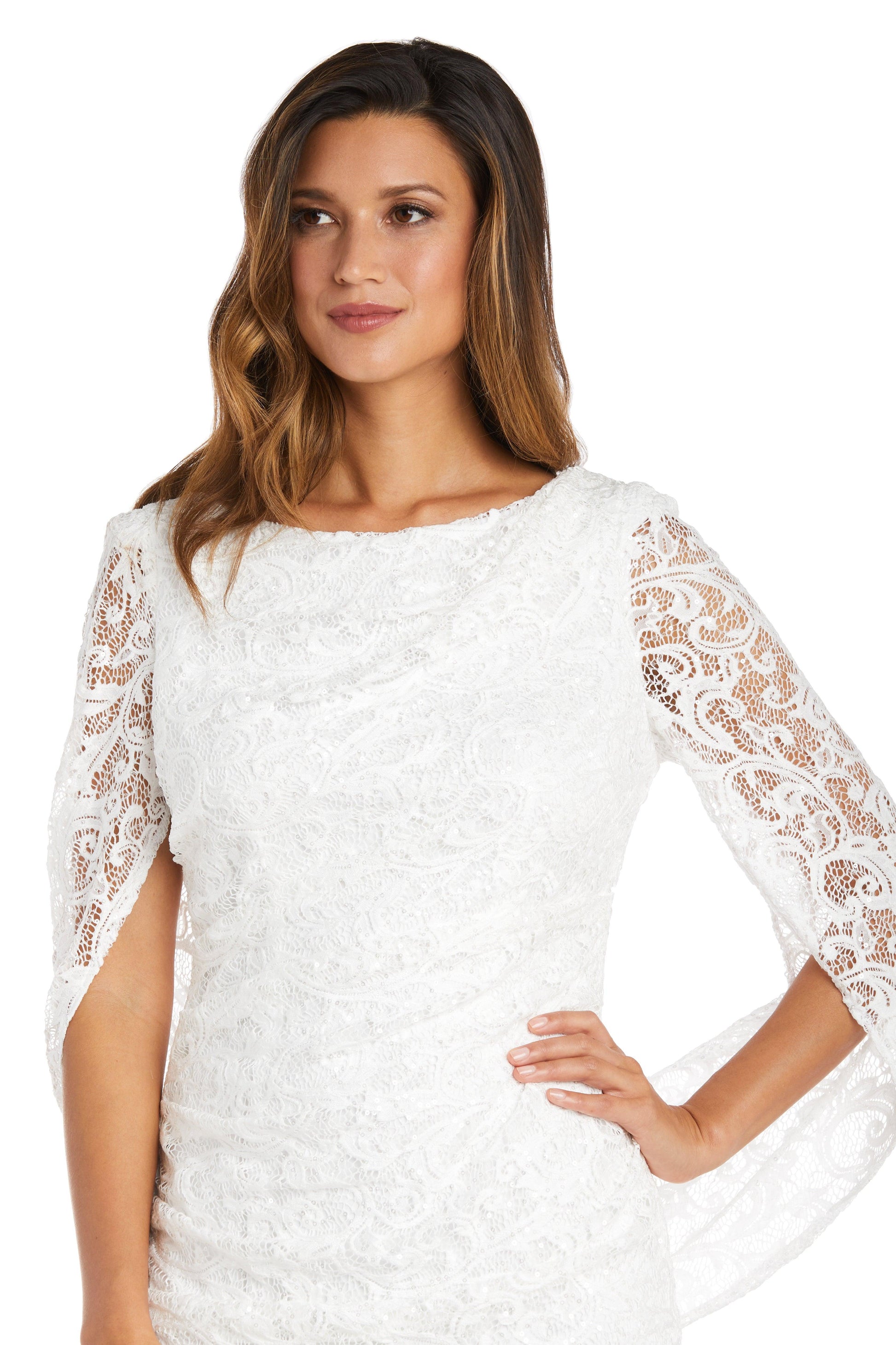 R&M Richards 9501 Short Cocktail Lace Dress Sale