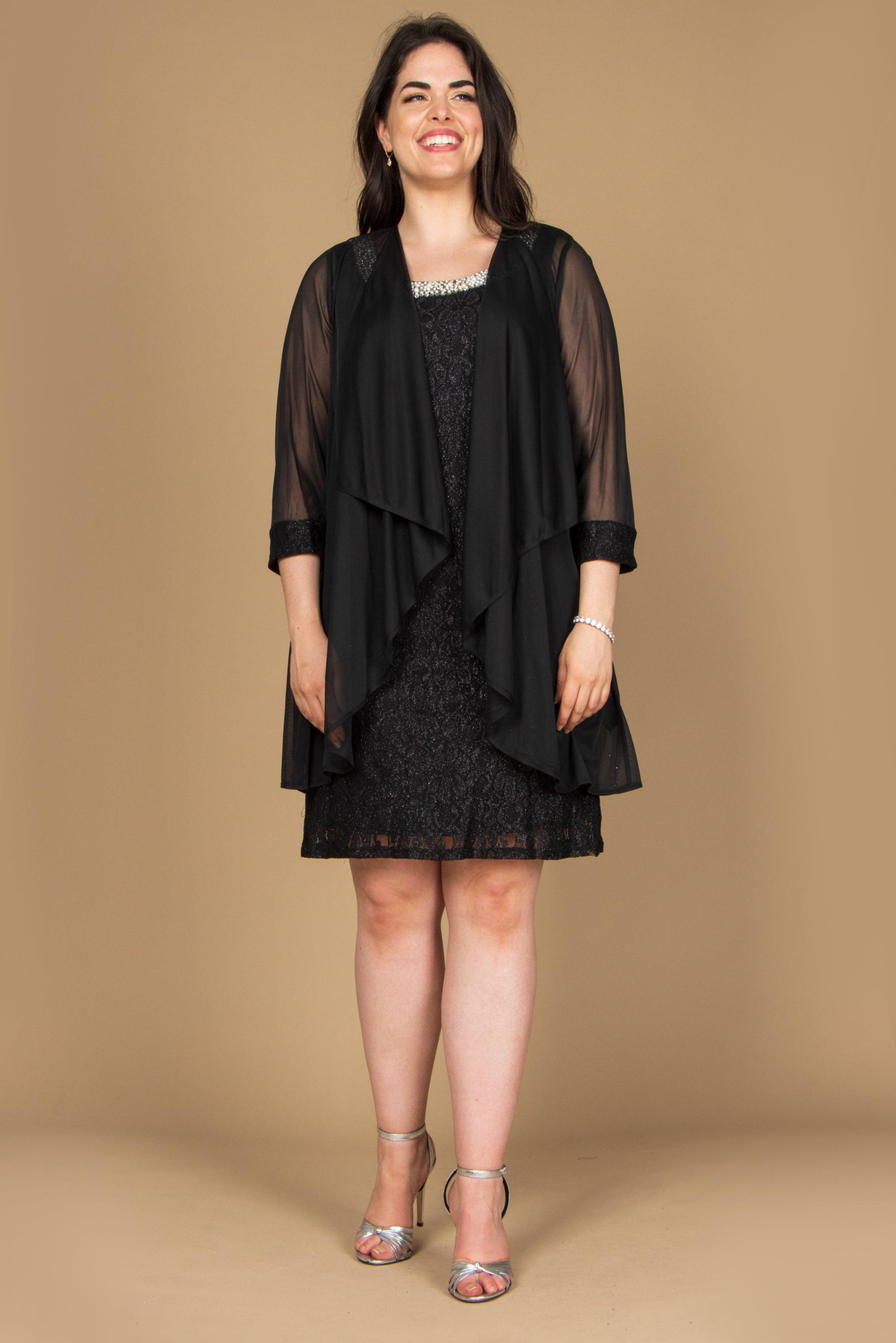 Short Sleeveless Dress Plus Size R&M Richards 2208W