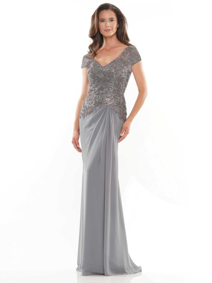 Rina di Montella Beaded Long Formal Dress 2743 - The Dress Outlet