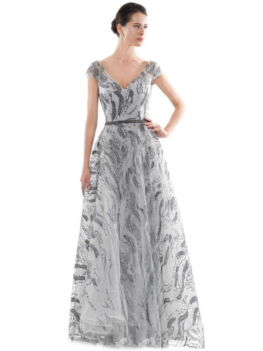 Rina di Montella Embroidery Long Dress 2722 - The Dress Outlet