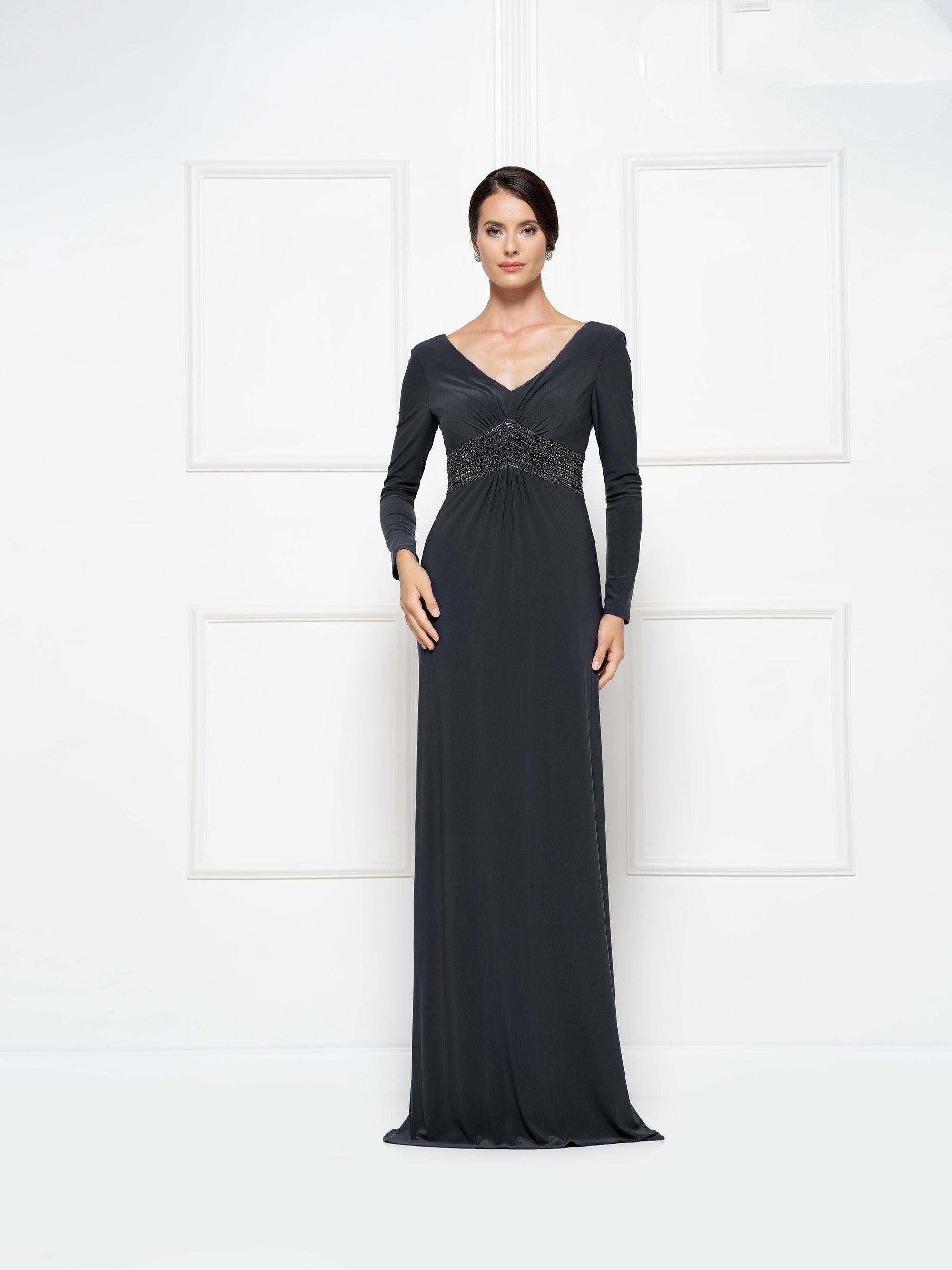 Rina di Montella Formal Long Sleeve Dress 2691 - The Dress Outlet