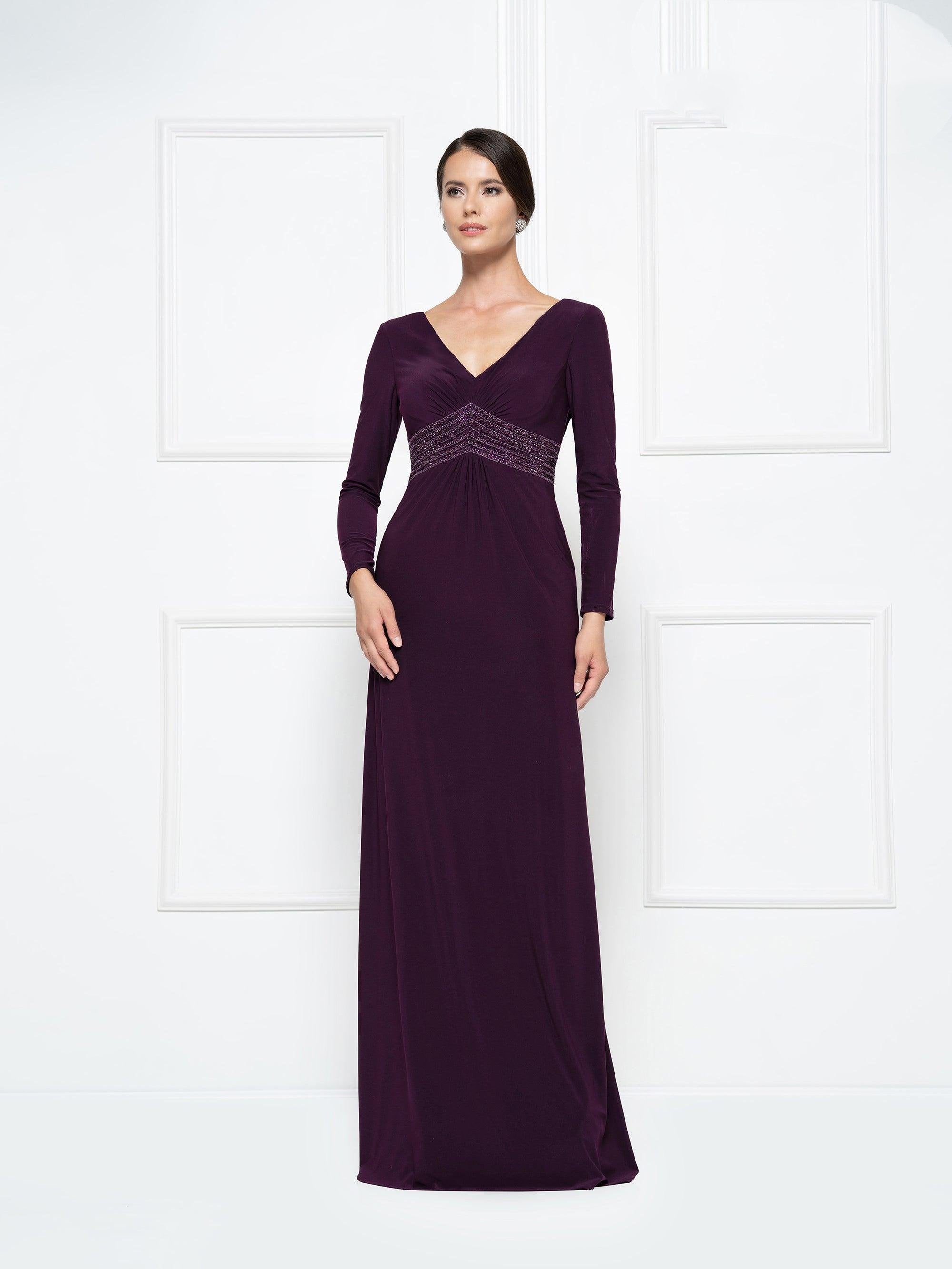 Rina di Montella Formal Long Sleeve Dress 2691 - The Dress Outlet