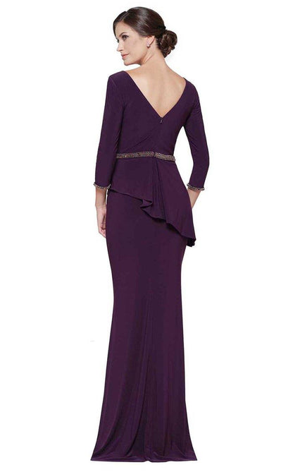 Rina Di Montella Formal Long Sleeve Dress - The Dress Outlet