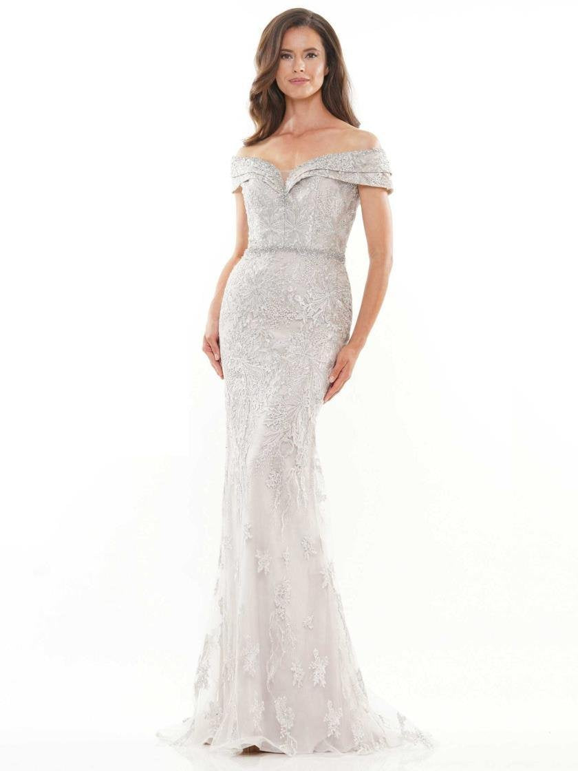 Rina di Montella Lace Formal Long ormal Dress 2737 - The Dress Outlet
