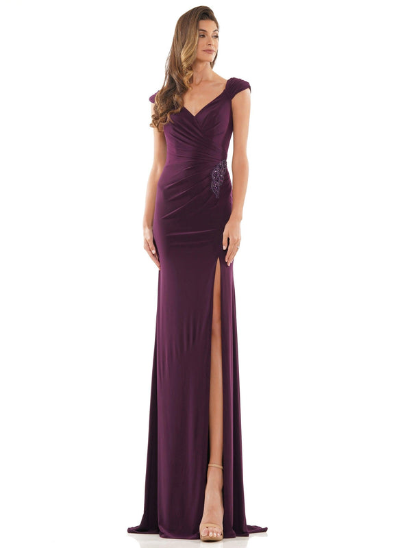 Rina di Montella Long Cap Sleeve Formal Dress 2824