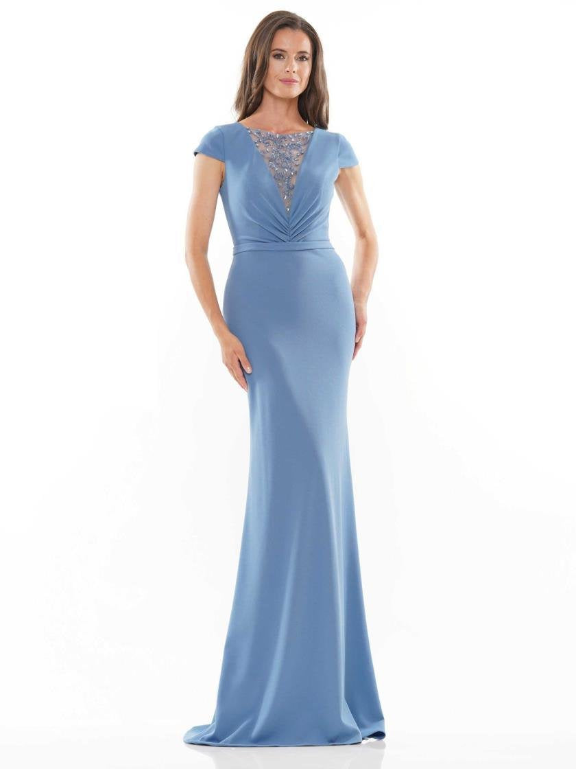 Rina di Montella Long Formal Beaded Dress 2729 - The Dress Outlet