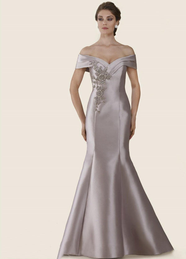 Rina di Montella Long Formal Off Shoulder Gown 2602