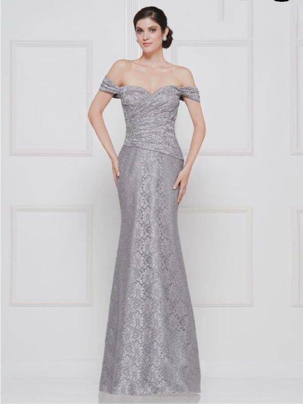 Rina di Montella Long Formal Off Shoulder Gown 2650