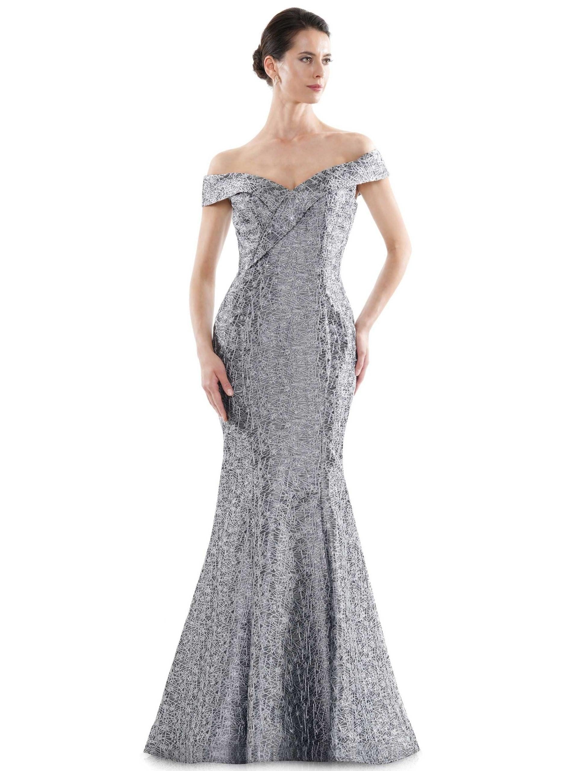 Rina di Montella Long Formal Off Shoulder Gown 2706 - The Dress Outlet