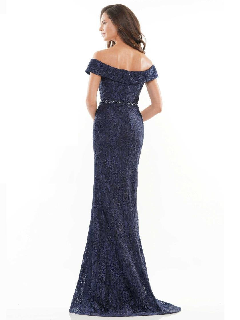Rina di Montella Long Formal Off Shoulder Gown 2740 - The Dress Outlet