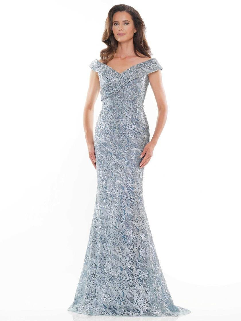 Rina di Montella Long Formal Off Shoulder Gown 2740 - The Dress Outlet