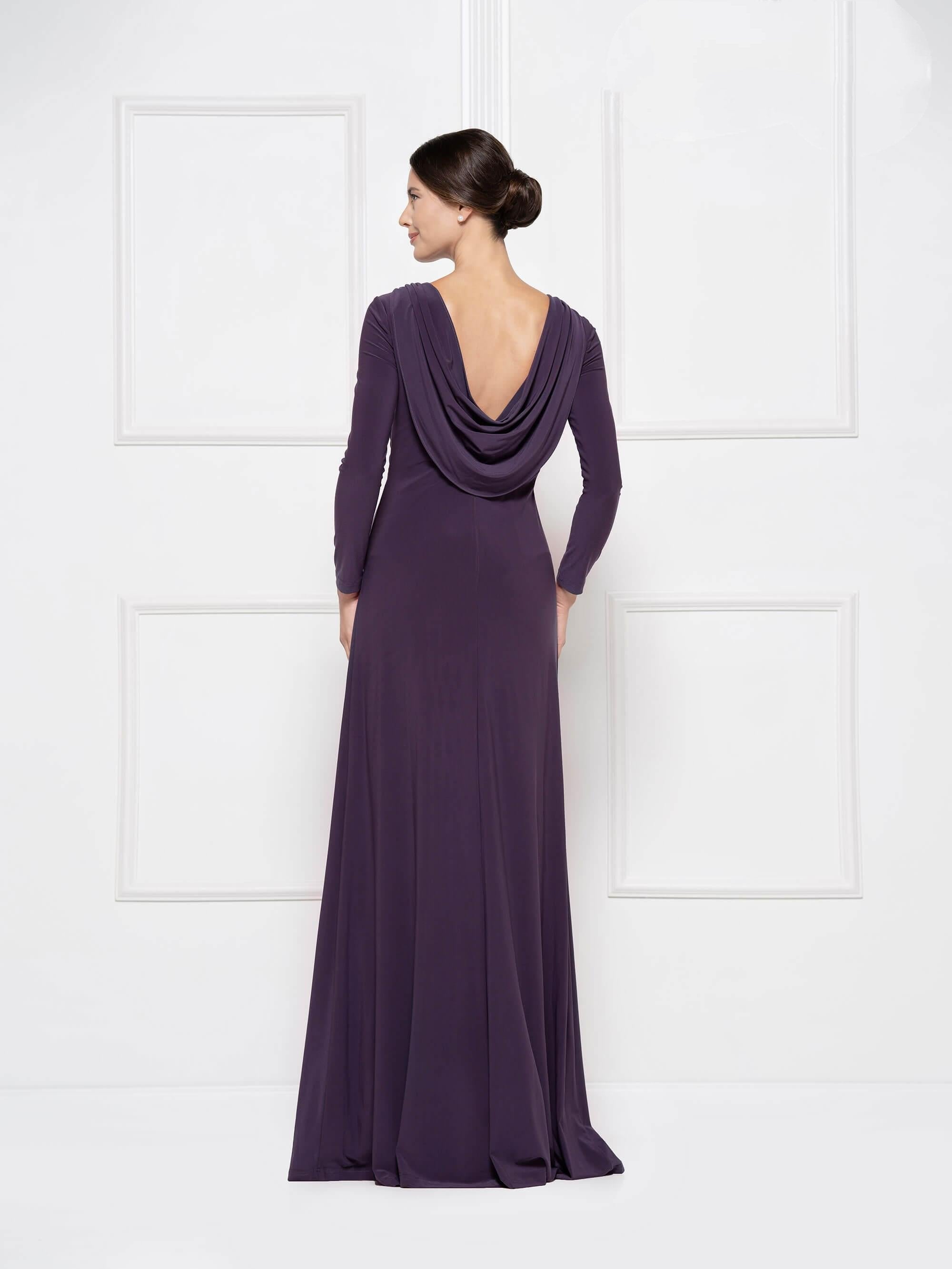 Rina di Montella Long MOther of the Bride Gown 1738 - The Dress Outlet