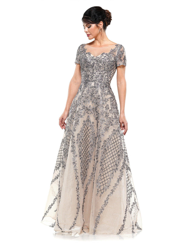 Rina di Montella Long Short Sleeve Dress 2669