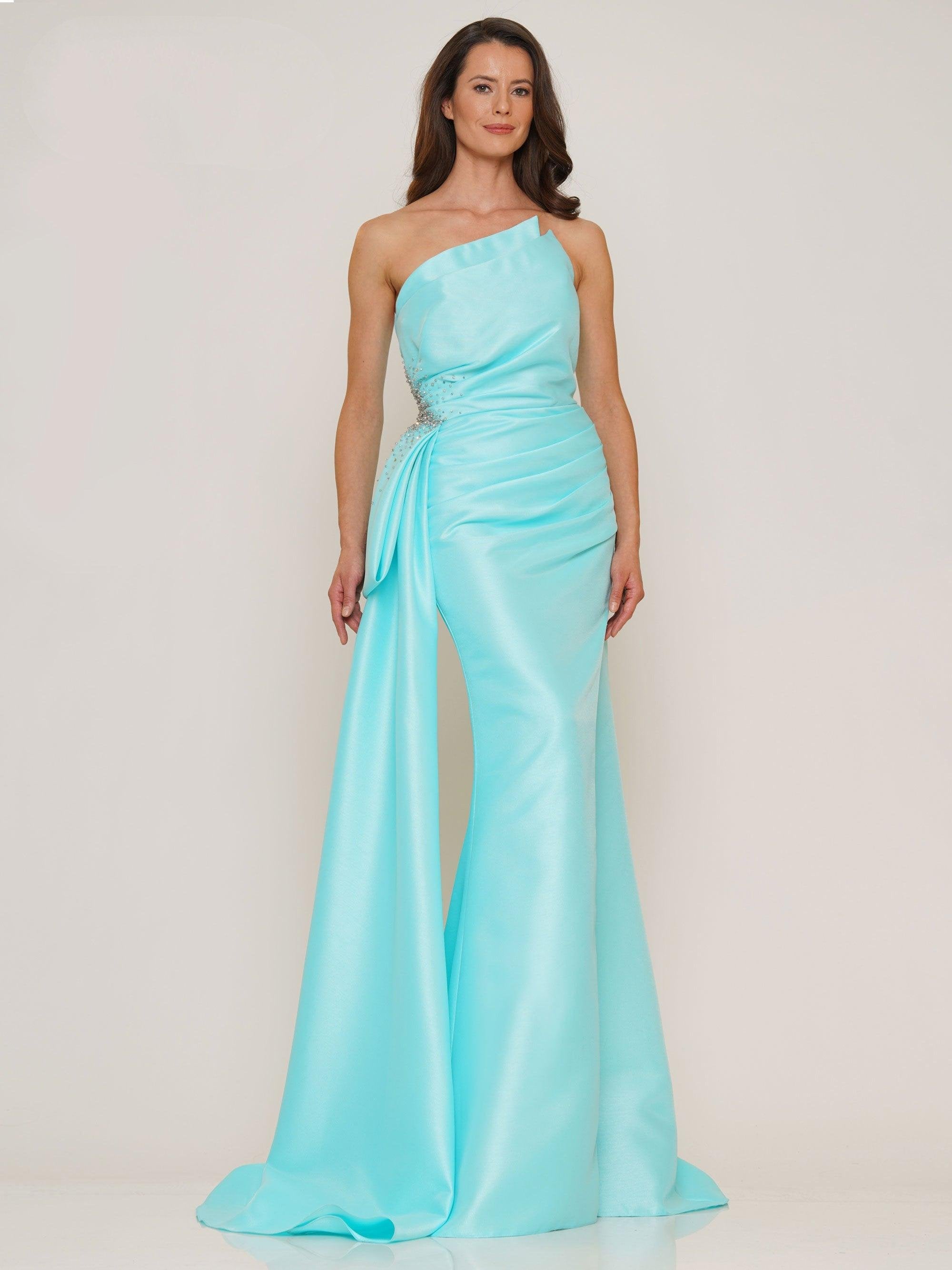 Rina di Montella Long Strapless Formal Dress 2750 - The Dress Outlet