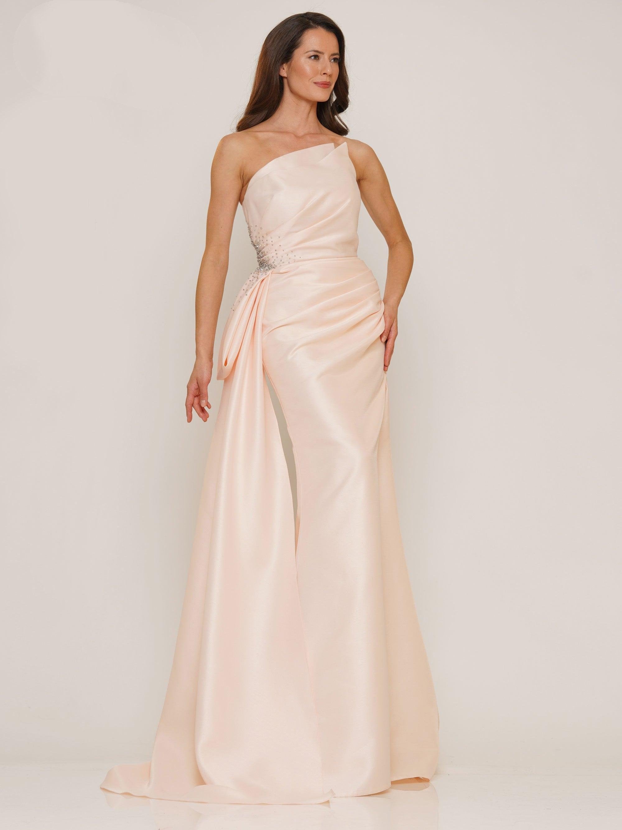 Rina di Montella Long Strapless Formal Dress 2750 - The Dress Outlet