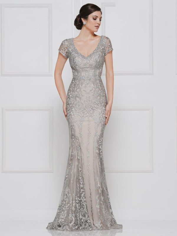 Rina di Montella Short Sleeve Long Dress 2657