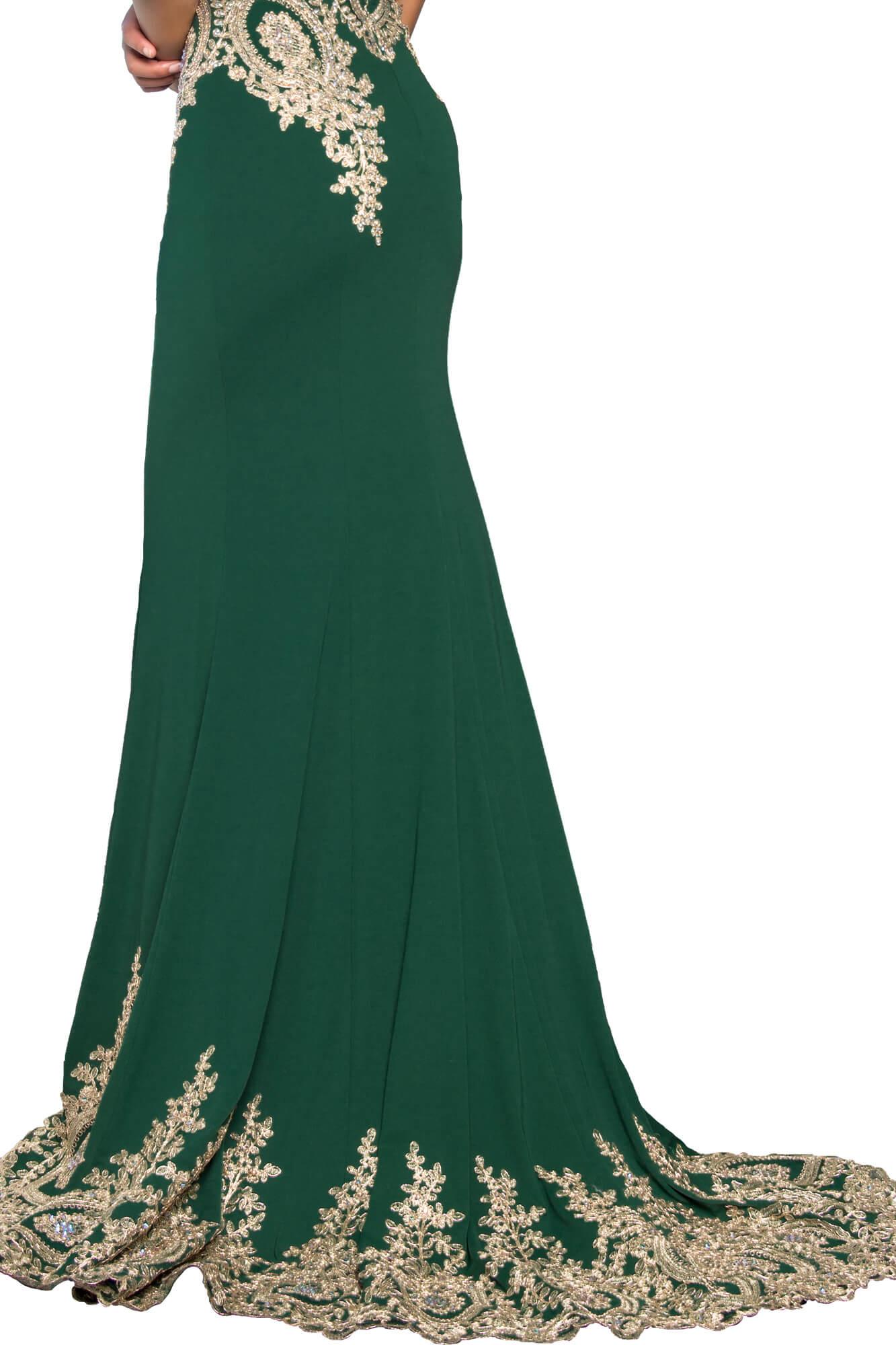 Rome Jersey Long Prom Dress Formal - The Dress Outlet Elizabeth K