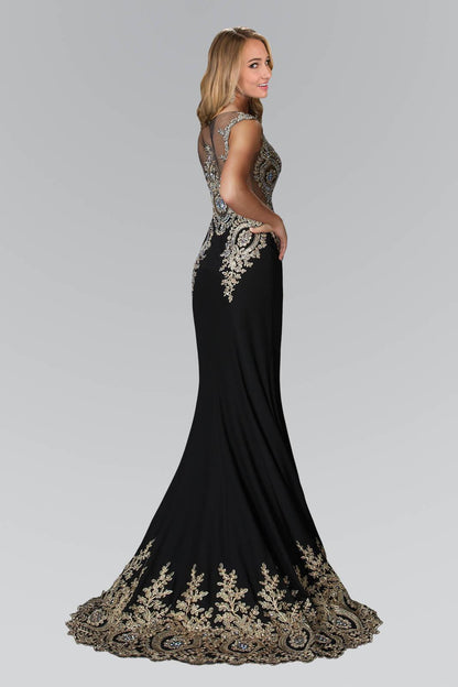 Rome Jersey Long Prom Dress Formal - The Dress Outlet Elizabeth K