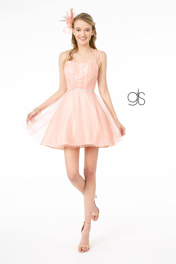 a line princess dresses wedding A-line Spaghetti Straps Ivory Lace Prom Dress Ankle-length Princess Dr –  SELINADRESS main image 0