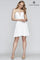 Cocktail Dresses Homecoming Fitted Short Cocktail Mini Dress Ivory