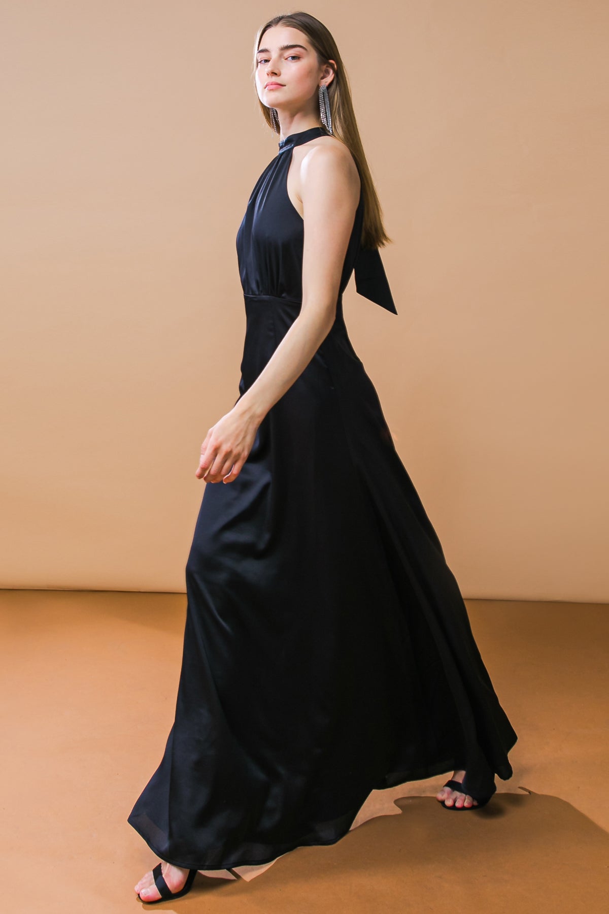 Formal Dresses Long Prom A Line Formal Dress Flying Tomato ID19191 Black