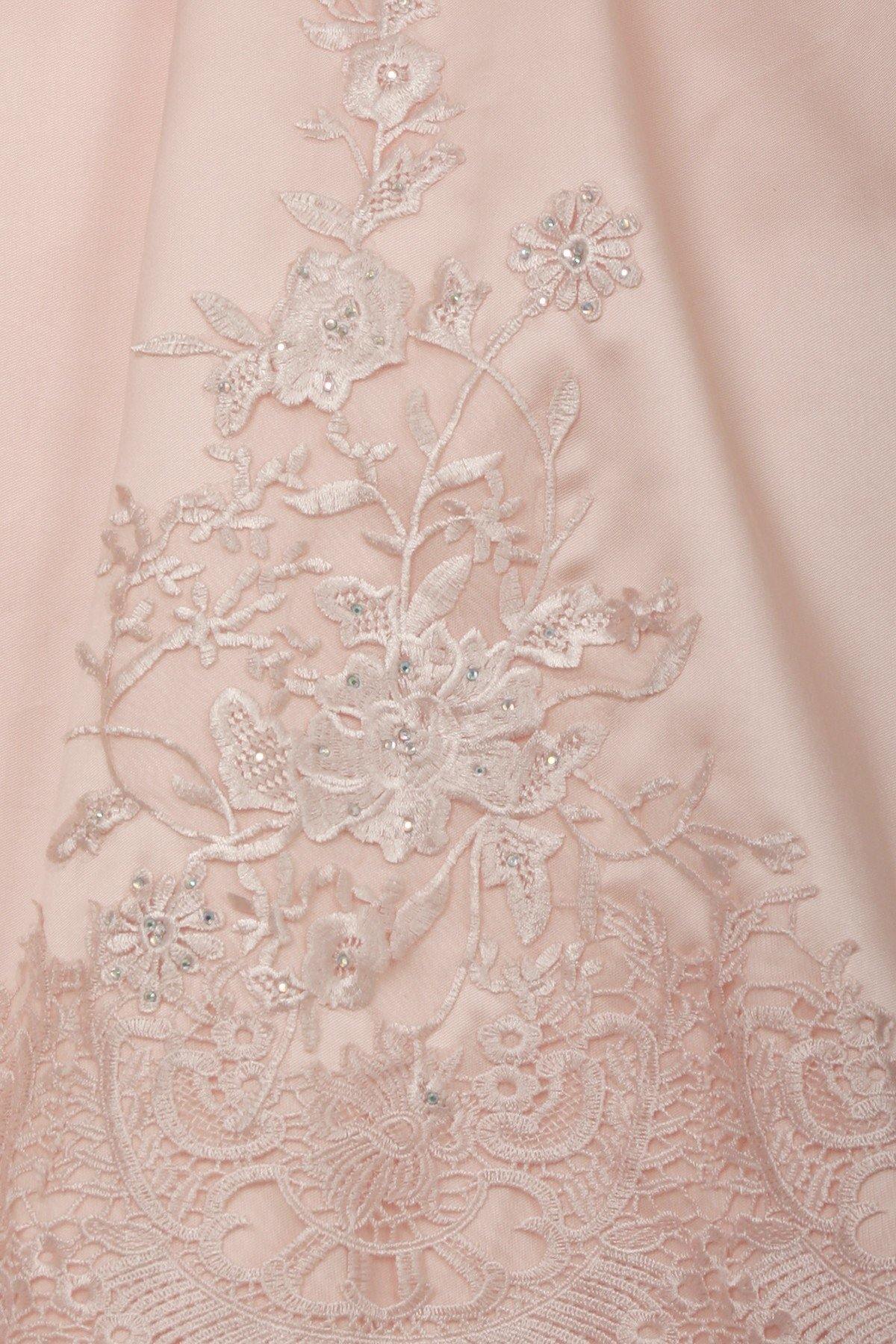 Satin Long Flower Girl Dress