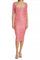 Cocktail Dresses Fitted Short Cocktail Sequin Dress Rose