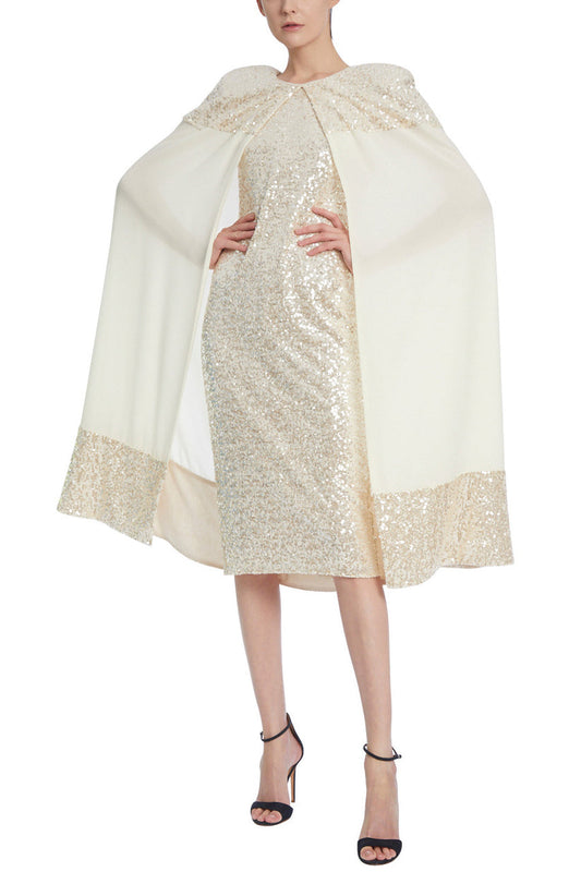 Cocktail Dresses Short Sheath Cocktail Dress Ivory Gold
