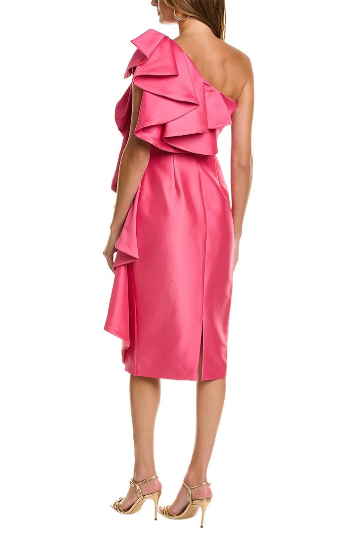 Badgley Mischka SC3843 Short Ruffle Cocktail Dress