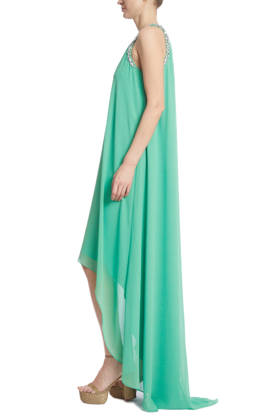 Badgley Mischka SC3975 High Low Formal Evening Cocktail Dress