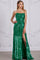 Prom Dresses Formal Sequin Long Beaded Evening Prom Dress Bright Emerald